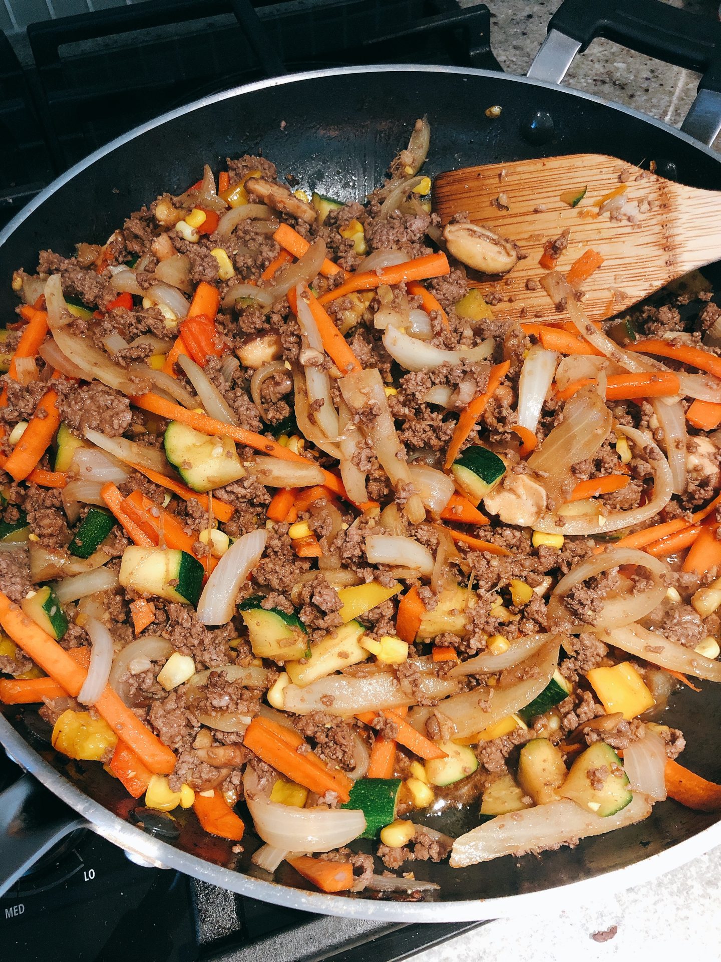 Asian Minced Beef and Vegetable Stir Fry