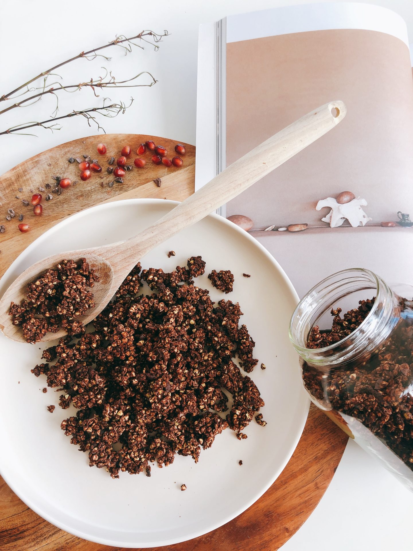 Picture of chocolate buckwheat clusters