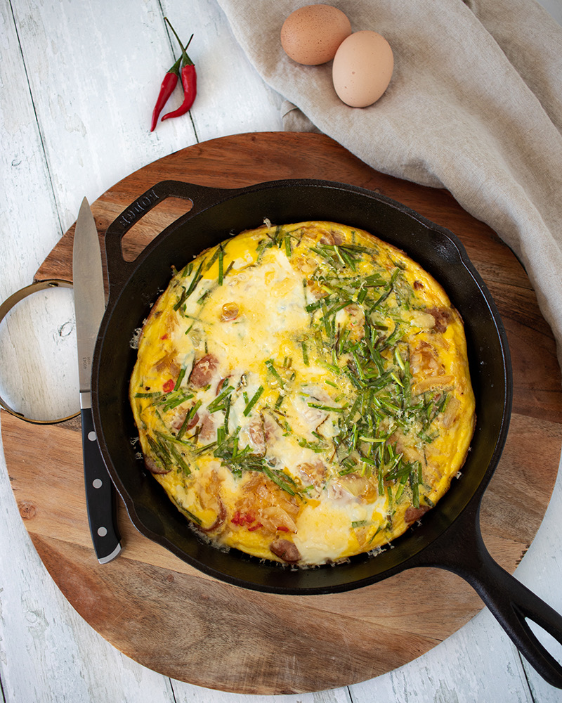 Potato Sausage Frittata