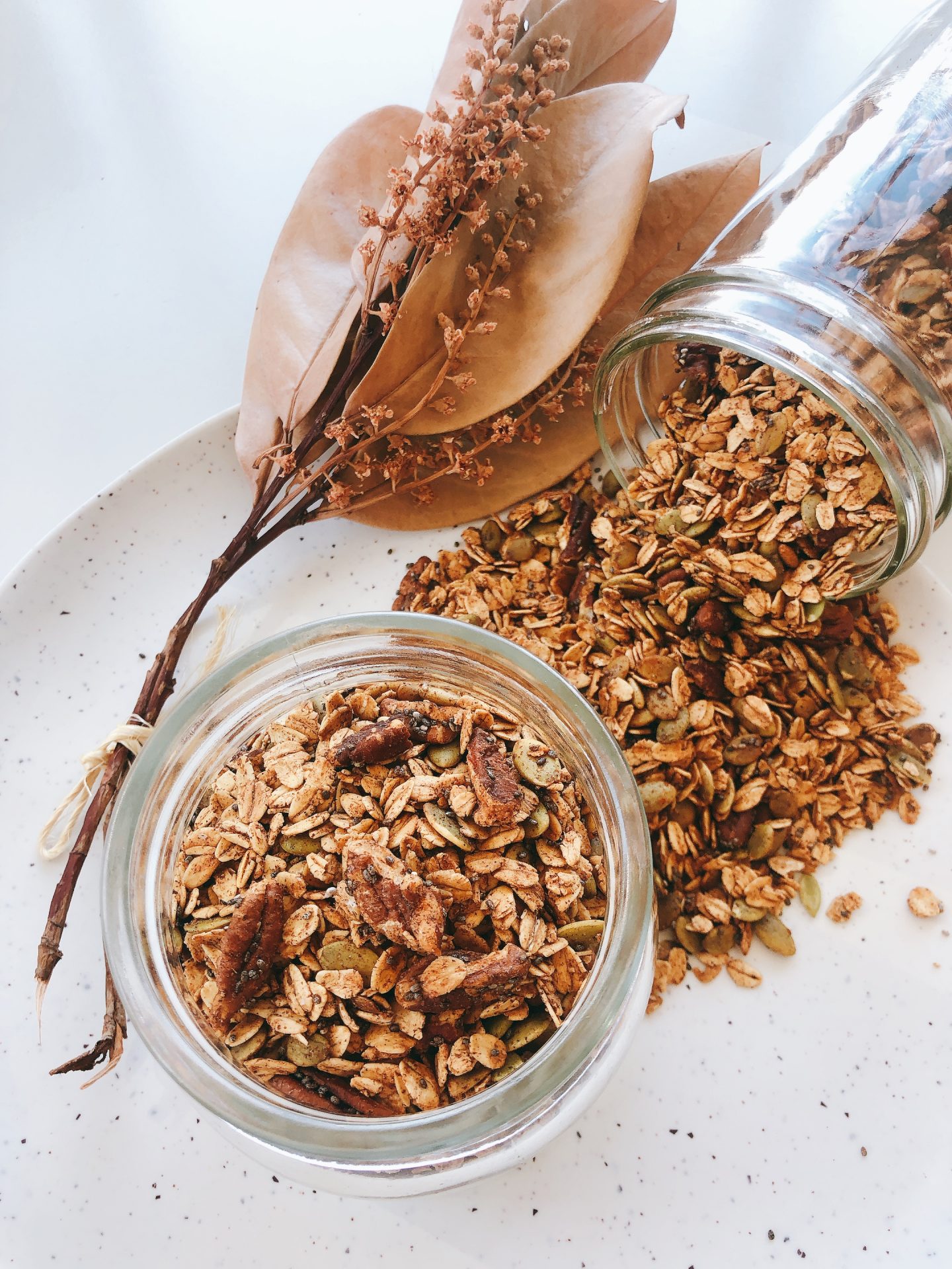 Spiced Maple Pecan Granola